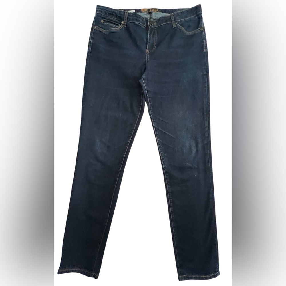 Kut from the Kloth Lucille Skinny Dark Blue Denim Jeans, Size 12
